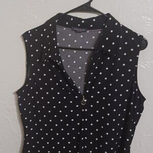 Tommy Hilfiger Sleeveless Silky Stretchy Women's Summer Shirt.